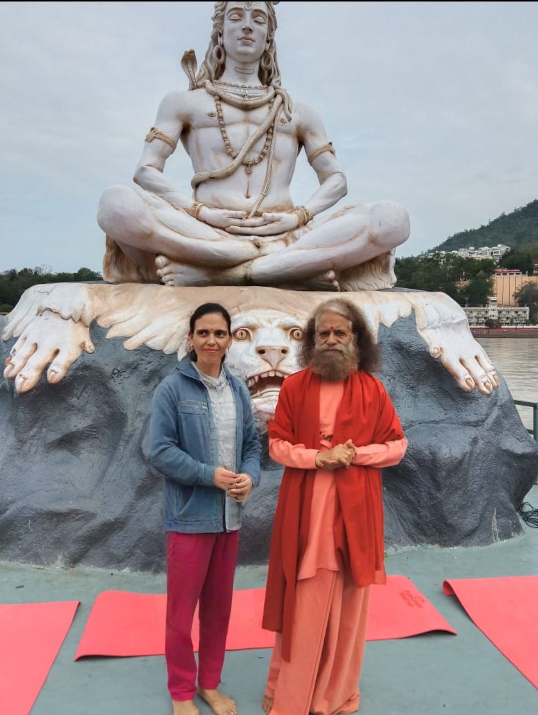 Dr. Meena Sharma at Parmarth Niketan, Rishikesh