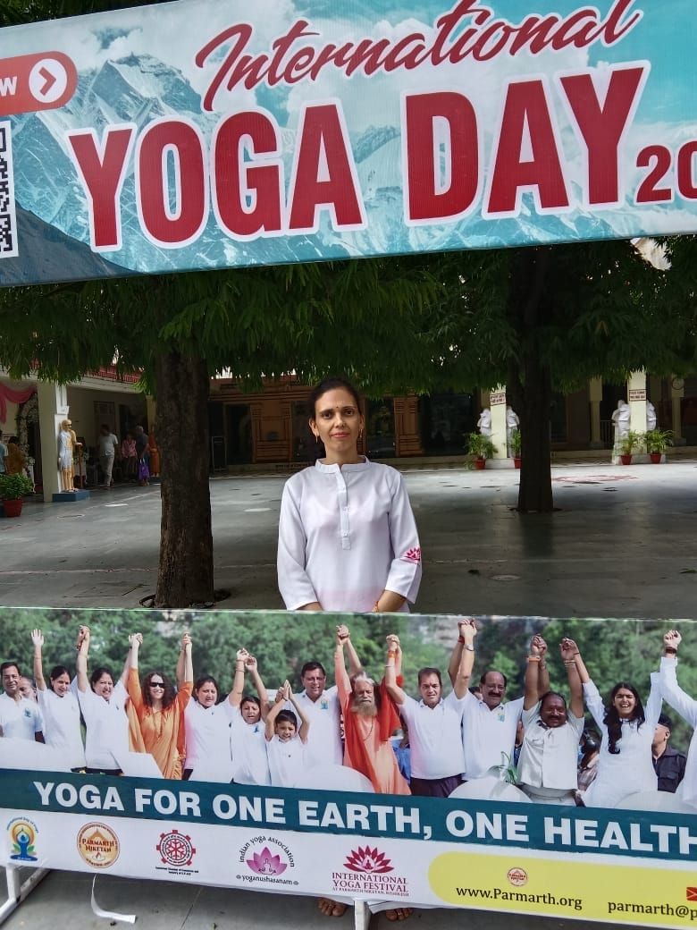 Dr. Meena Sharma at International Yoga Day